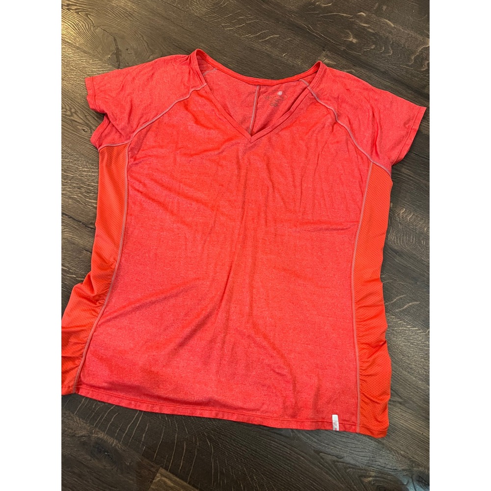 Tangerine Activewear Top V-Neck Athletic Workout Short Sleeve XXL